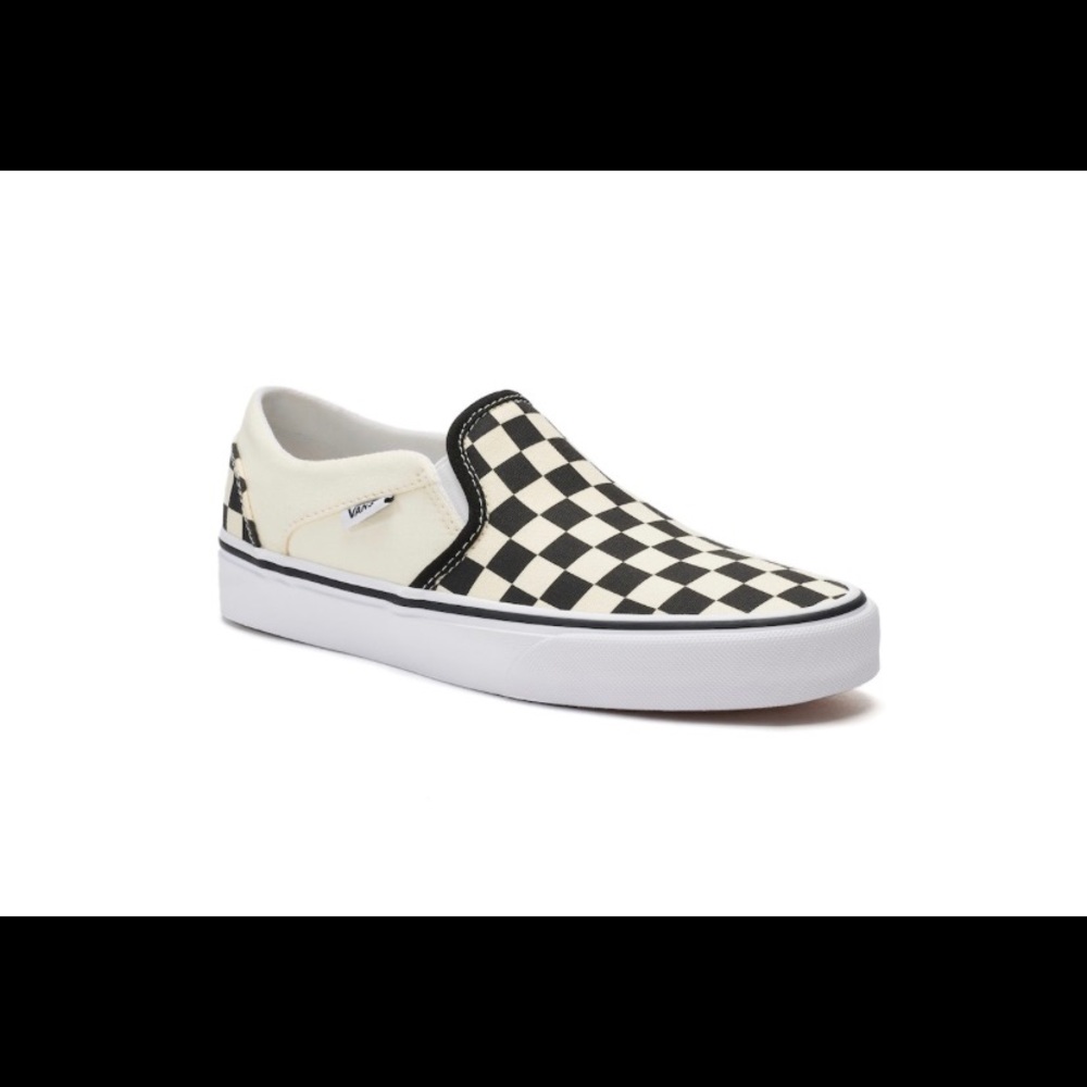 Vans Asher Checkered Slip On Sneaker